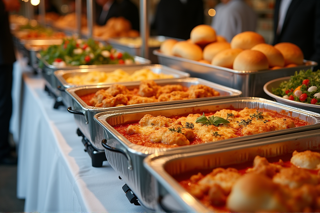 Catering spread at Ciminelli's for Hicksville and Plainview events